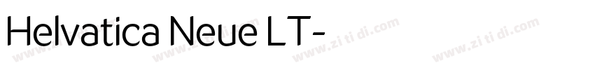 Helvatica Neue LT字体转换